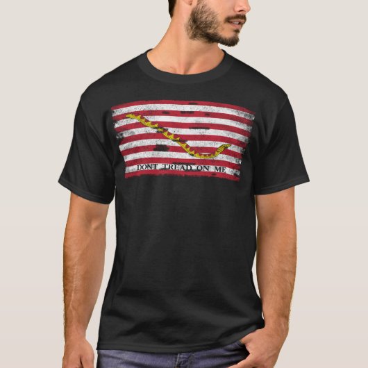 T-shirt Drapeau de la marine Jack des États-Unis Vintage (Devant)