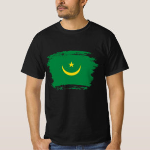 T-shirt Drapeau de la Mauritanie