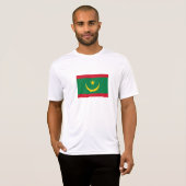 T-shirt Drapeau de la Mauritanie (Devant entier)