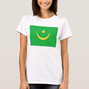T-Shirt Drapeau de la Mauritanie x Carte