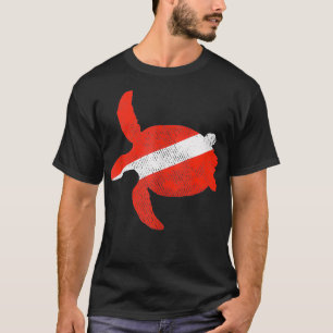 T-shirt Drapeau de la mer Plongée Plongée Plongée