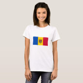 T-shirt Drapeau de la Moldavie (Devant entier)