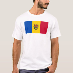 T-shirt Drapeau de la Moldavie