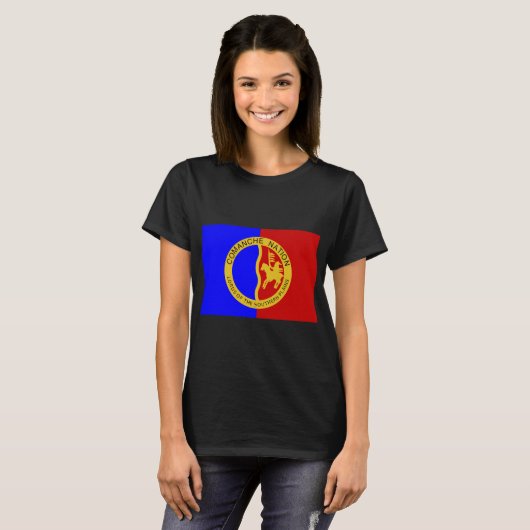 T-shirt Drapeau de la nation Comanche (Devant entier)