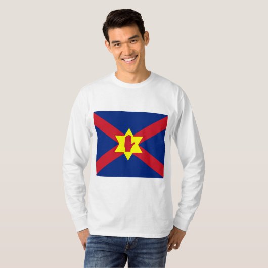 T-shirt Drapeau de la nation Ulster (Irlande du Nord) (Devant entier)