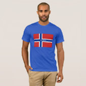 T-shirt Drapeau de la Norvège (Devant entier)