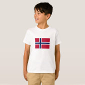T-shirt Drapeau de la Norvège (Devant entier)