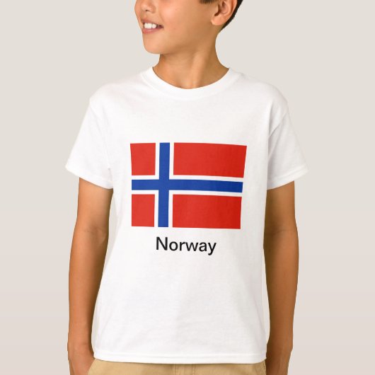 T-shirt Drapeau de la Norvège (Devant)