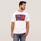 T-shirt Drapeau De La Norvège (Devant entier)