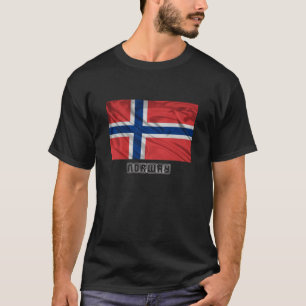 T-shirt Drapeau de la Norvège