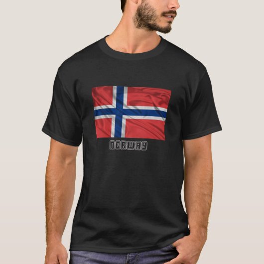 T-shirt Drapeau de la Norvège (Devant)