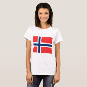 T-shirt Drapeau de la Norvège (Devant entier)