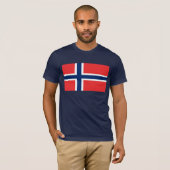 T-shirt Drapeau de la Norvège (Devant entier)