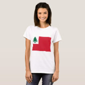 T-shirt Drapeau de la Nouvelle-Angleterre (Devant entier)