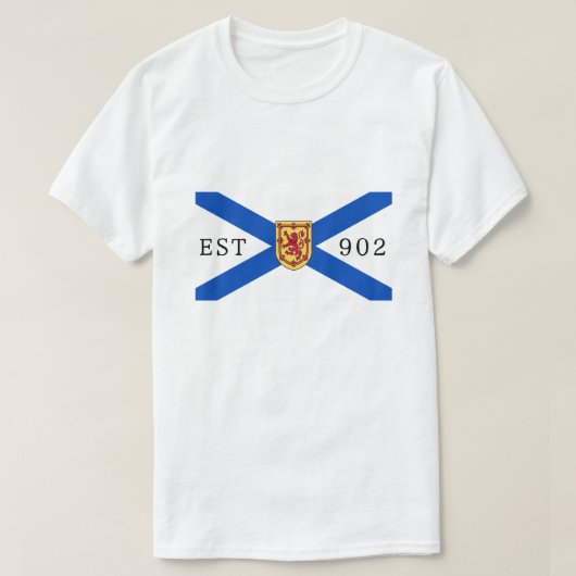 T-shirt Drapeau de la Nouvelle-Écosse 902 Editable (Design devant)