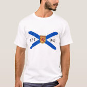 T-shirt Drapeau de la Nouvelle-Écosse 902 Editable (Devant)