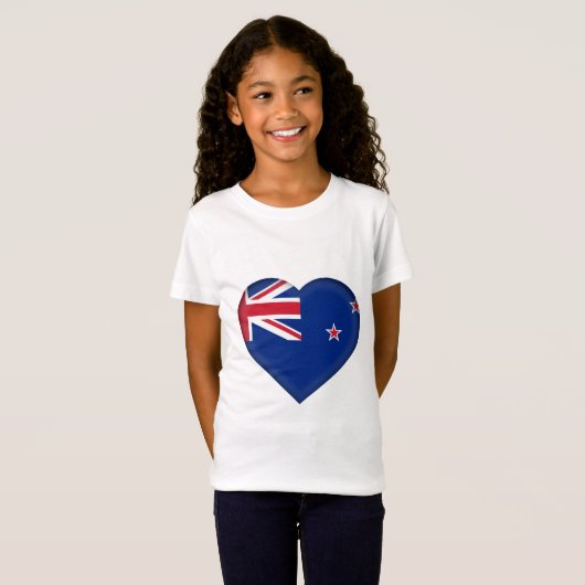T-Shirt Drapeau de la Nouvelle Zélande (Devant entier)