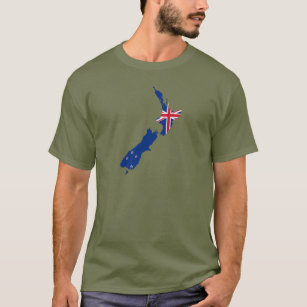 T-shirt Drapeau de la Nouvelle Zélande