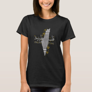 T-shirt Drapeau de la Palestine Carte de la Palestine Keff