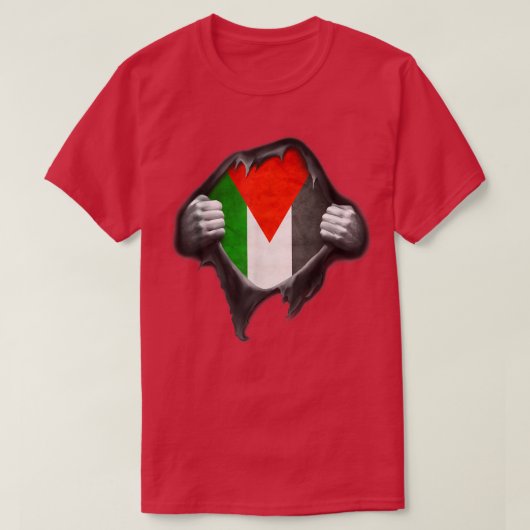 T-shirt Drapeau de la Palestine T (Design devant)