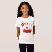 T-Shirt Drapeau de la Pologne (Devant entier)