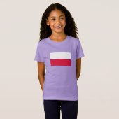 T-Shirt Drapeau de la Pologne (Devant entier)