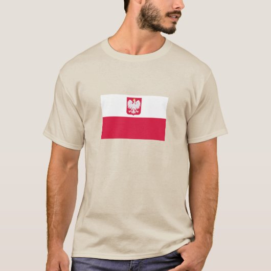 T-shirt Drapeau de la Pologne (Devant)
