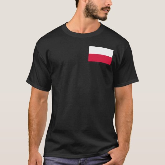 T-shirt Drapeau de la Pologne (Devant)