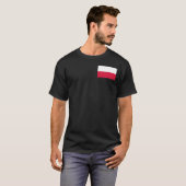 T-shirt Drapeau de la Pologne (Devant entier)