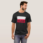 T-shirt Drapeau de la Pologne (Devant entier)