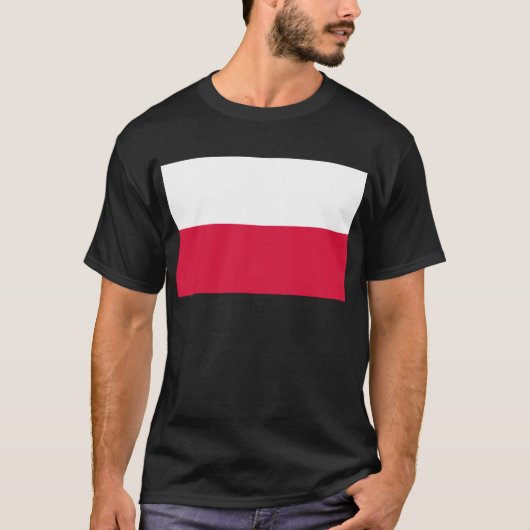 T-shirt Drapeau de la Pologne (Devant)