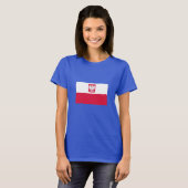 T-shirt Drapeau de la Pologne (Devant entier)