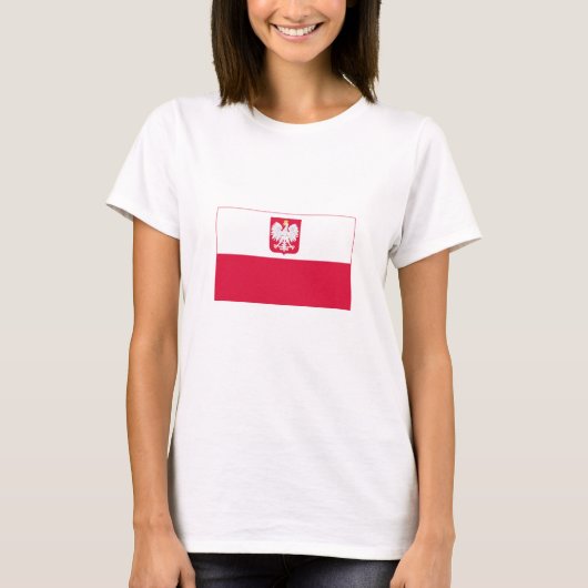 T-shirt Drapeau de la Pologne (Devant)