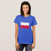 T-shirt Drapeau de la Pologne (Devant entier)