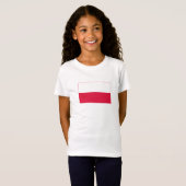 T-Shirt Drapeau de la Pologne (Devant entier)