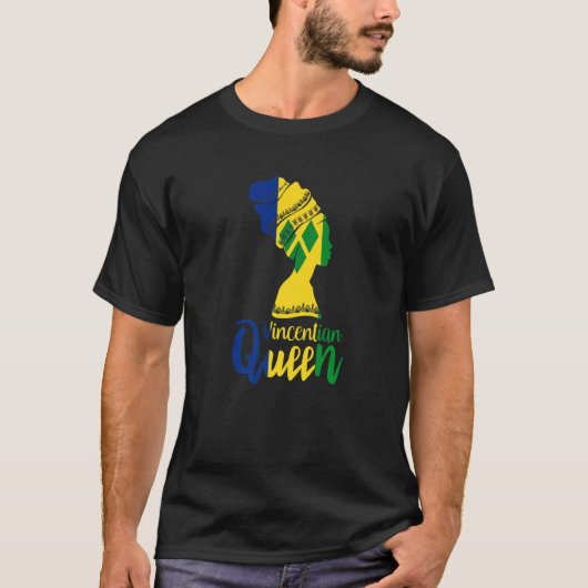 T-shirt Drapeau de la reine Saint-Vincent-les-Grenadines V (Devant)