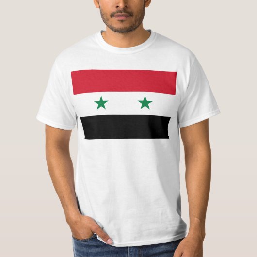 T-shirt Drapeau de la République arabe syrienne - Drapeau  (Devant)