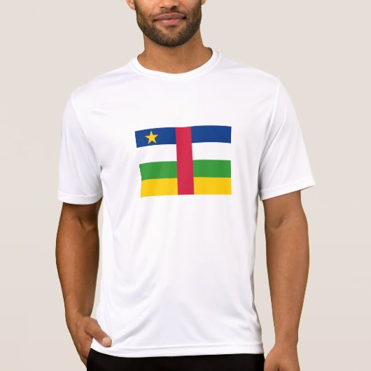 T-shirt Drapeau de la République centrafricaine (Devant)