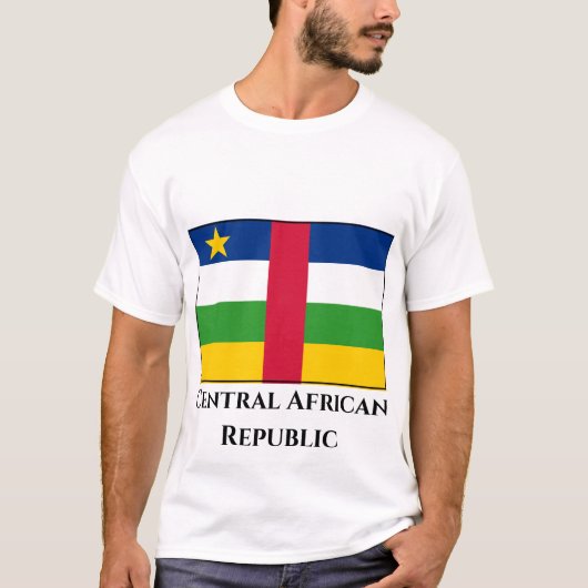 T-shirt Drapeau de la République centrafricaine (Devant)