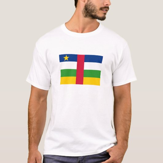 T-shirt Drapeau de la République centrafricaine (Devant)