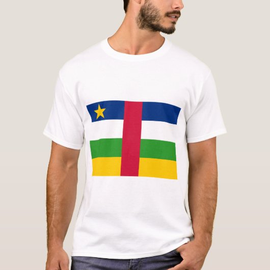 T-shirt Drapeau de la République centrafricaine (Devant)