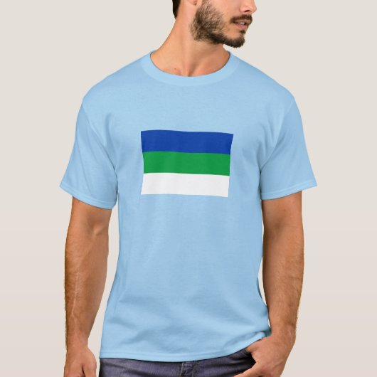 T-shirt Drapeau de la République de Komi (Devant)