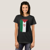 T-shirt Drapeau de la République démocratique arabe sahrao (Devant entier)