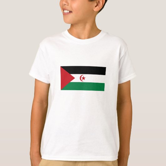 T-shirt Drapeau de la République démocratique arabe sahrao (Devant)