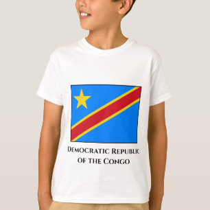 T-shirt Drapeau de la République démocratique du Congo