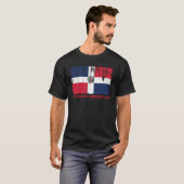 T-shirt Drapeau de la République Dominicaine (Devant entier)