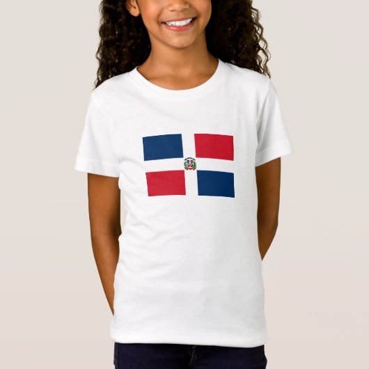 T-Shirt Drapeau de la République Dominicaine (Devant)