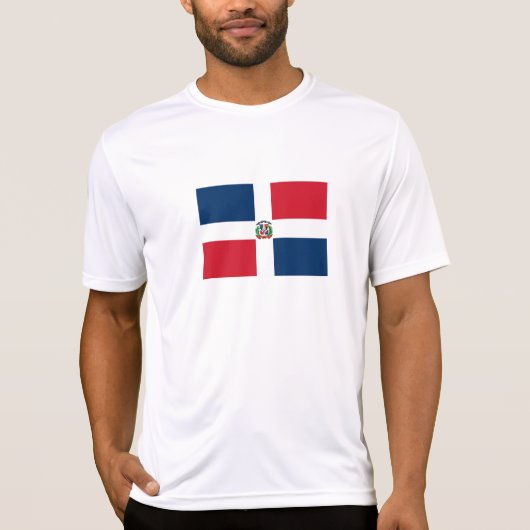 T-shirt Drapeau de la République Dominicaine (Devant)