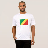 T-shirt Drapeau de la République du Congo (Devant entier)