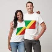 T-shirt Drapeau de la République du Congo (Unisexe)